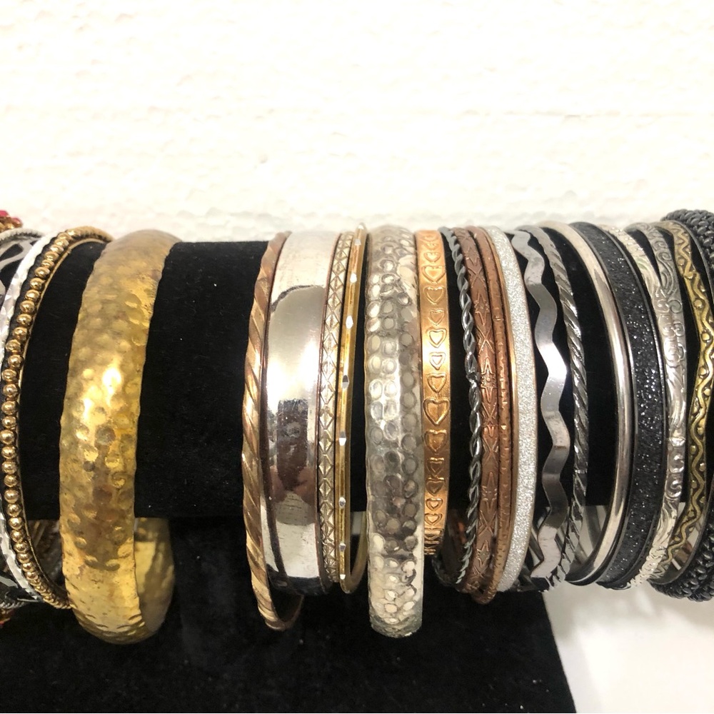 Mixed Metal Bangle lot Craft repair - Picture 4 of 6